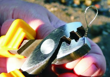 ProfiBlinker Klemmhülsen Zange aus Edelstahl mit gummierten Kunststoffgriff 