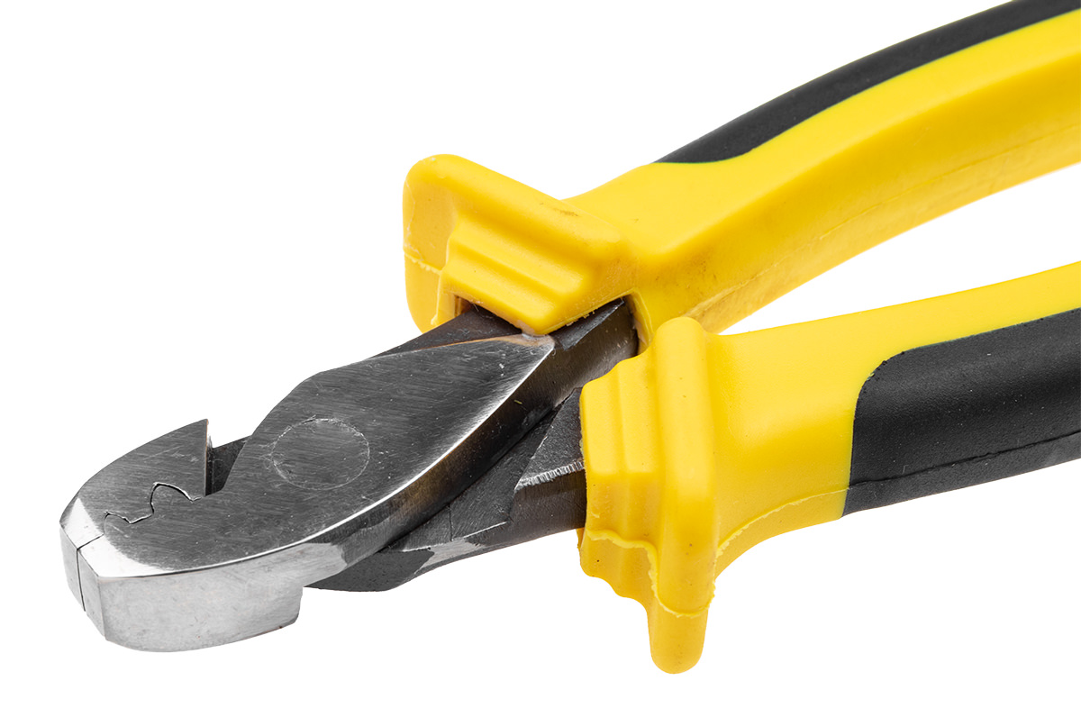 ProfiBlinker Klemmhülsen Zange aus Edelstahl mit gummierten Kunststoffgriff 