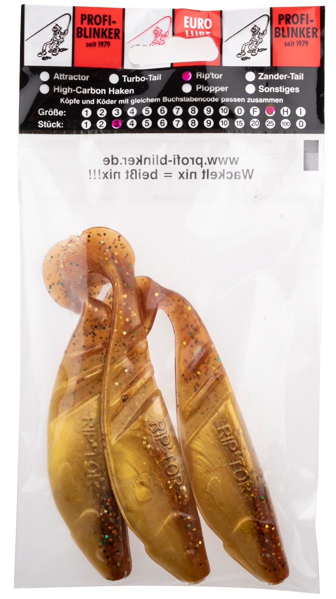 ProfiBlinker Riptor Größe G 13cm Karauschen-Beige / 3er Pack 