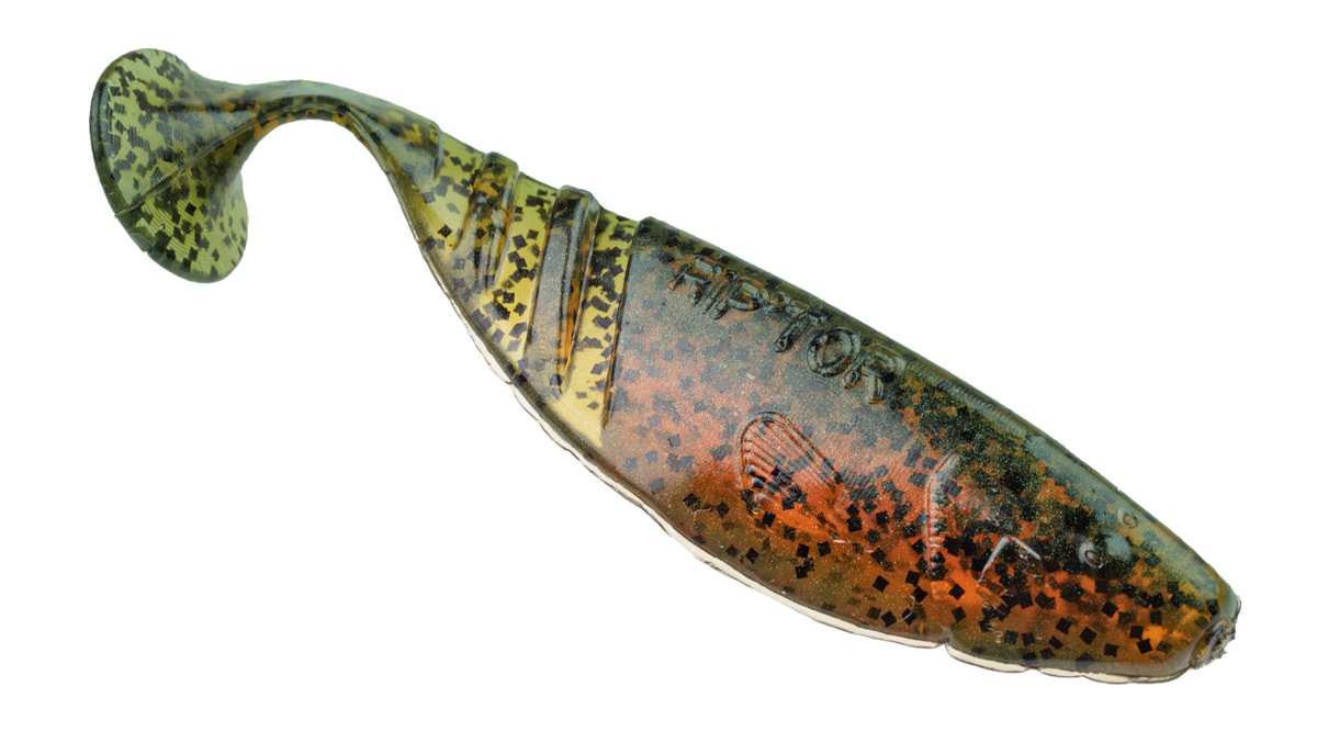 ProfiBlinker Riptor Größe E 10cm Kaulbarsch / Glanz-Effekt / 4er Pack 