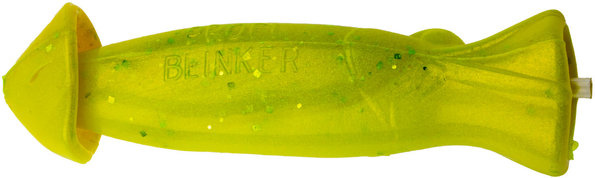 ProfiBlinker Plopper Größe 7cm Fluo-Grün / Grün-Metallic / 2er Pack 