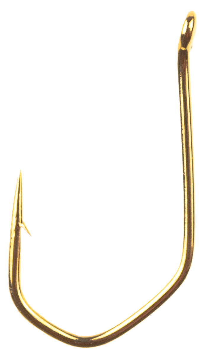 ProfiBlinker Winkel-Haken mit Micro-Öhr Gold / Größe 10 / 10er Pack 