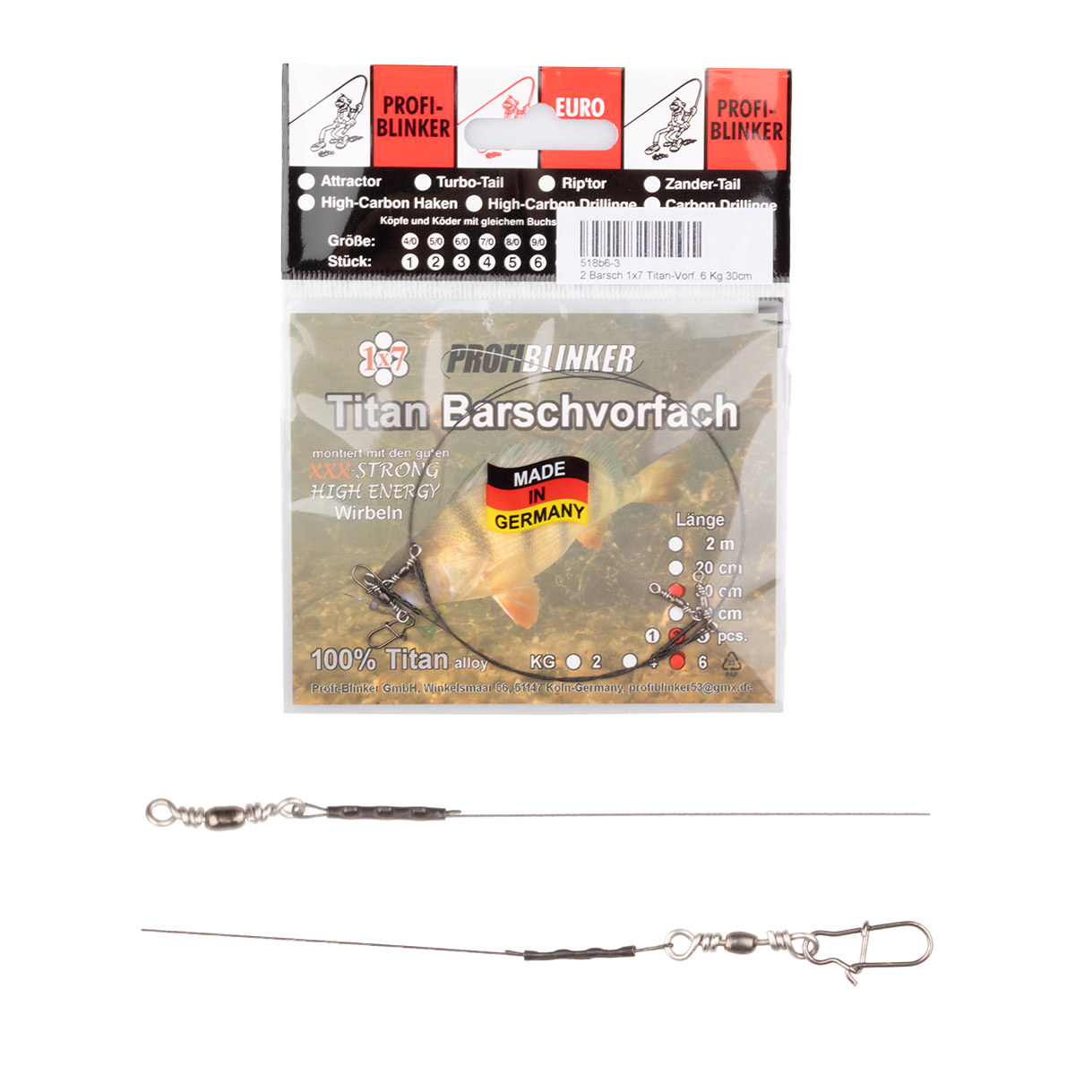 ProfiBlinker Meterware 1x7 Titan Barschvorfach 