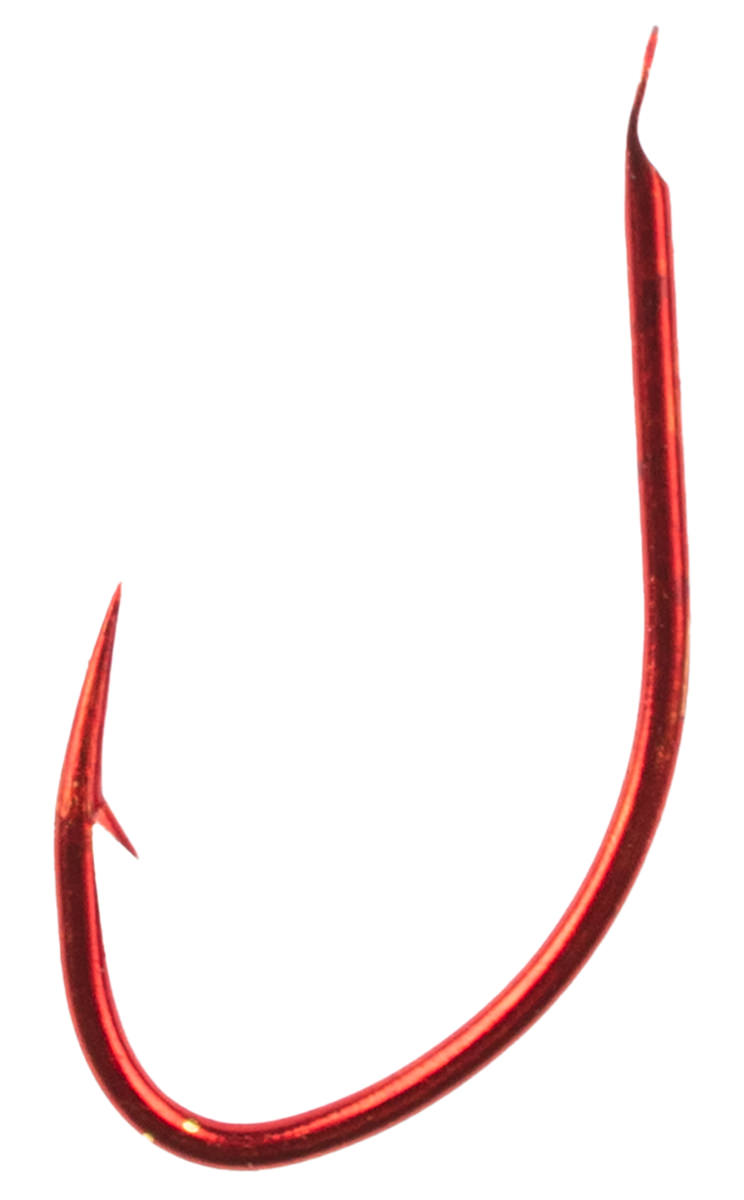 ProfiBlinker Wahnsinns-Haken / Ei-Haken mit Plättchen rot Größe 10 / 20er Pack 