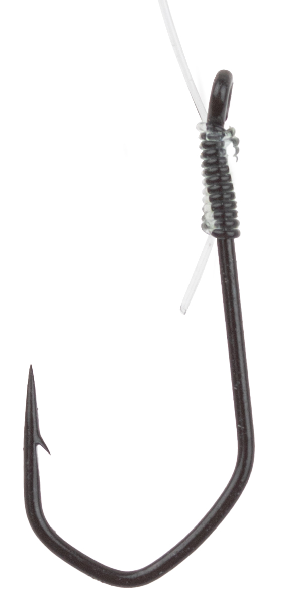 ProfiBlinker Winkel-Haken mit Micro-Öhr in Titan gebunden / Größe 12 / 10er Pack 