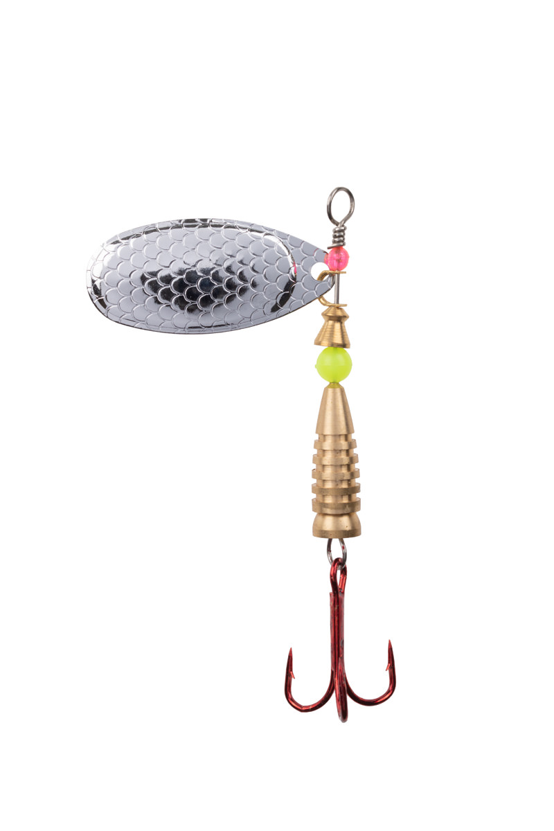 ProfiBlinker Prollex-French Style Weitwurf Spinner / Schuppen-Silber / Größe 1 / 4g 