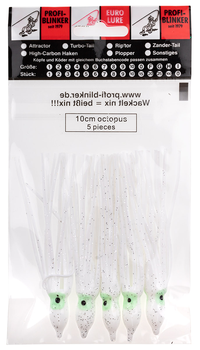 ProfiBlinker Octopus Größe 10cm weiß / 5er Pack 