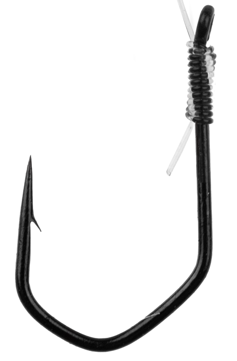 ProfiBlinker Winkel-Haken mit Micro-Öhr in Schwarz gebunden / Größe 12 / 10er Pack 