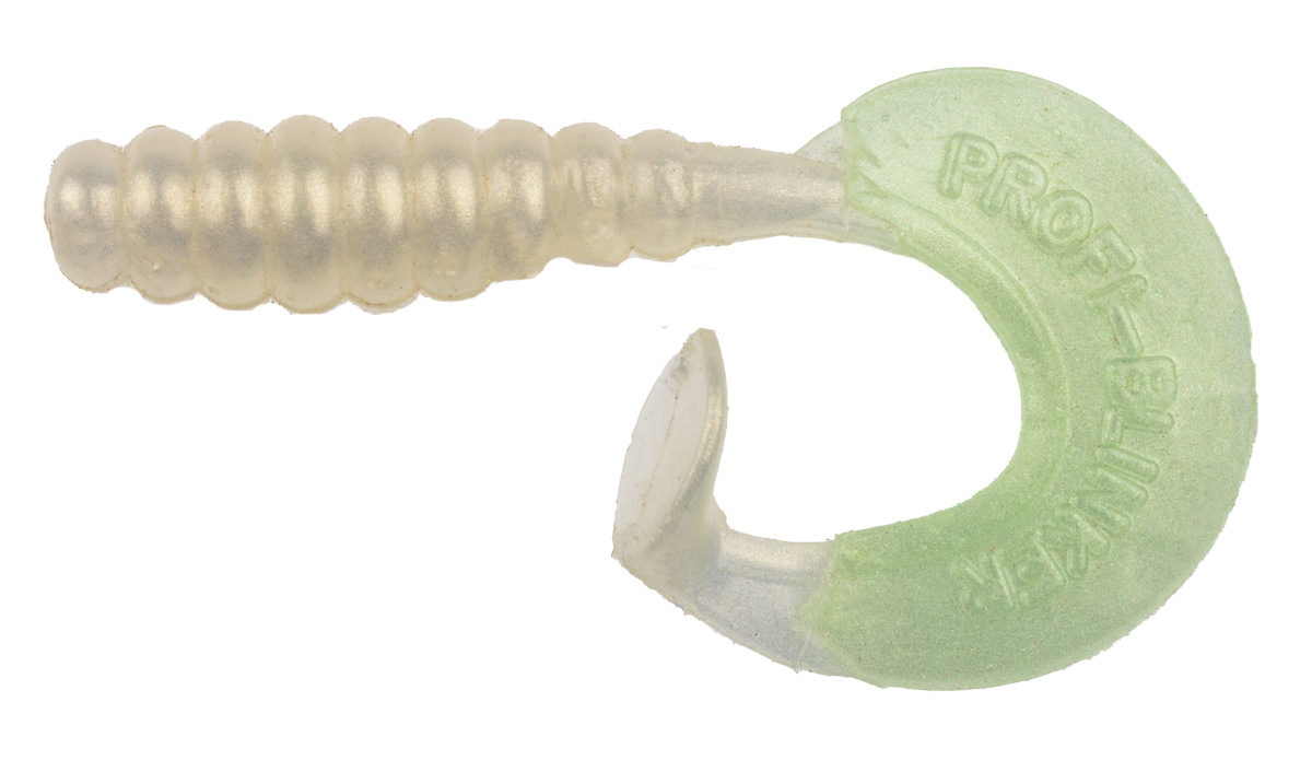 ProfiBlinker Turbotail Größe A/0 3cm Perl / Perlmutt-Weiß / Gold-Metallisierend / 125er Pack 