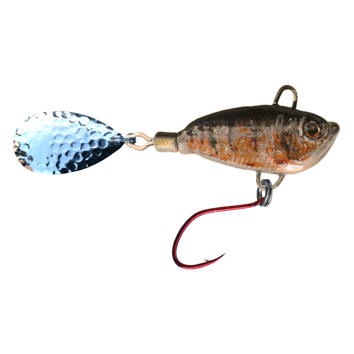 ProfiBlinker Trout Professional Spinner-Jig mit Einzelhaken Flussbarsch-Zander / Silber Blatt / 7g / 1 Stück