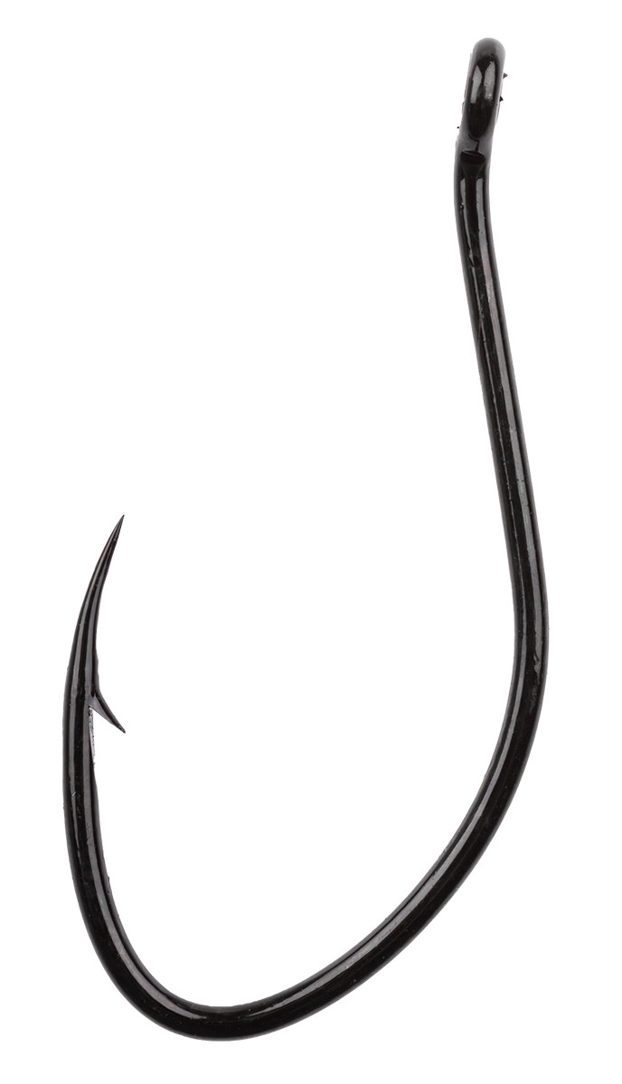 ProfiBlinker High-Carbon Nadelspitzen-Wahnsinnshaken mit Öhr Schwarz / Größe 8 / 10er Pack 