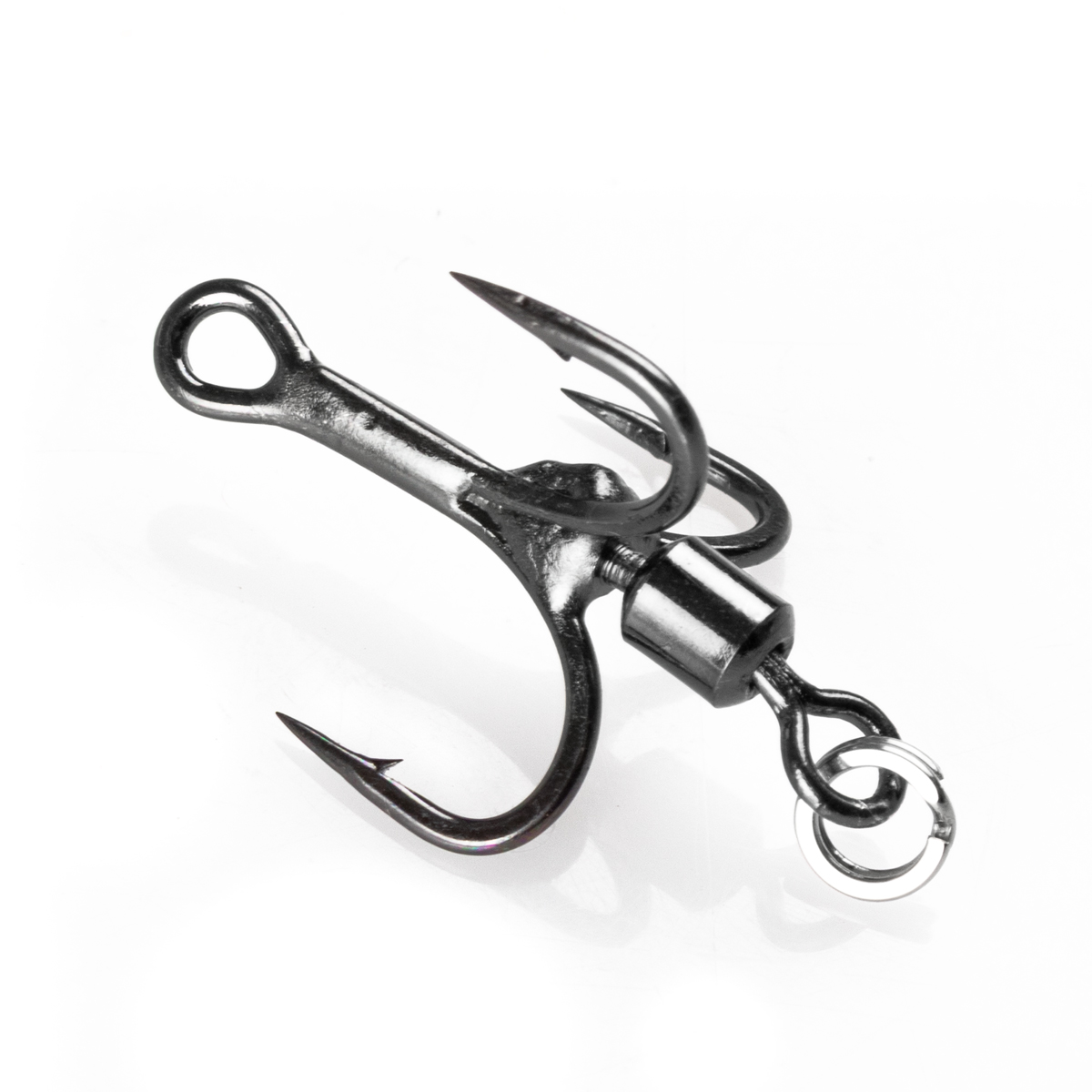 ProfiBlinker Tail-Hook Drilling xx-strong / Titan / Größe 4 / Edelstahl-Splintring / 3er Pack 