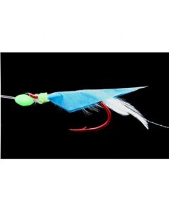 Meerespaternoster blau-weiße Fliege Größe 4/0